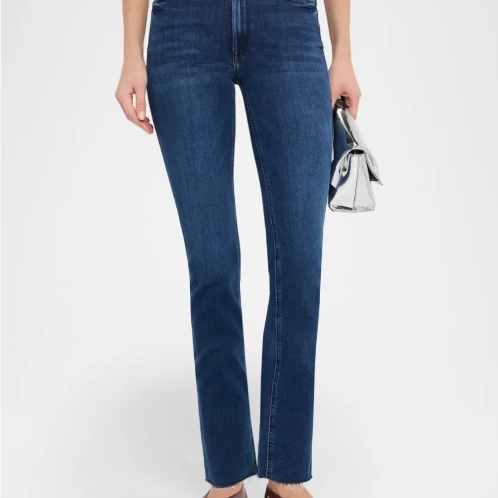 MOTHER Mid Rise Dazzler Ankle Fray Jean size 31 like new